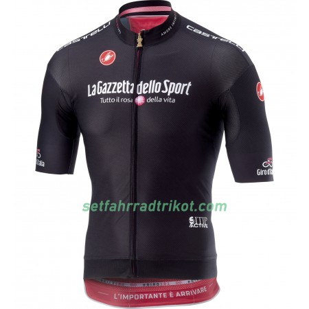 Schwarzes Radtrikot kurzarm 2018 Giro d'Italia